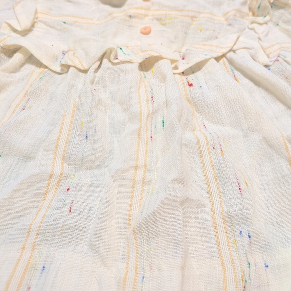 Vintage Cream Linen Knit Shirt - Picture 2 of 2